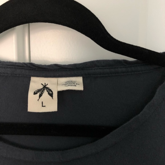 Navy Blue Swoop Tee - Picture 3 of 5